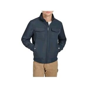 Dockers Men Quilted Lined Flight Bomber Jacket NavySize 4XL